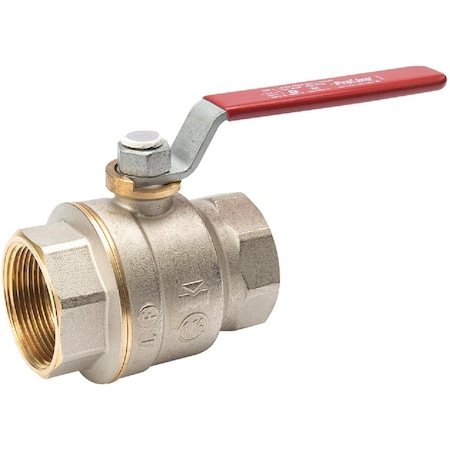 Proline 1-1/2 In. FIP Forged Brass Full Port Ball Valve 107-007NL